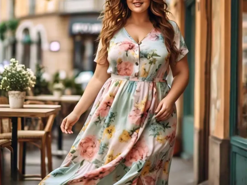summer casual dresses for plus size
