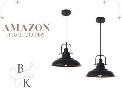 West Elm Black Pendant Light