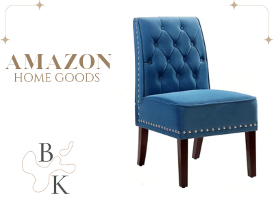 Charla Chair in Navy Blue Velvet