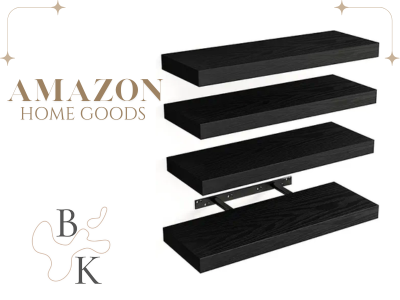 IKEA Black Floating Shelves