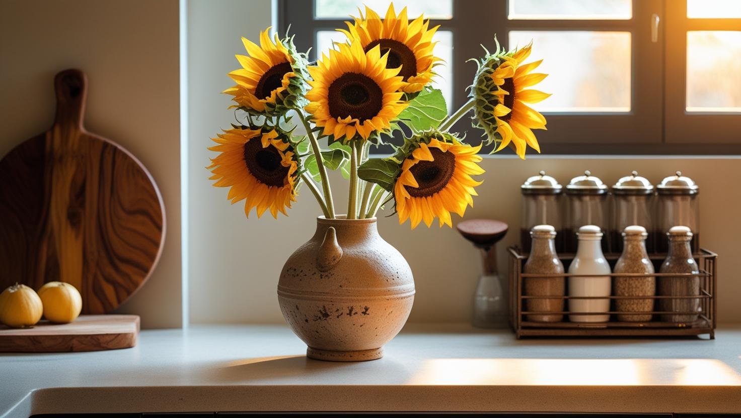 kitchen counter decor